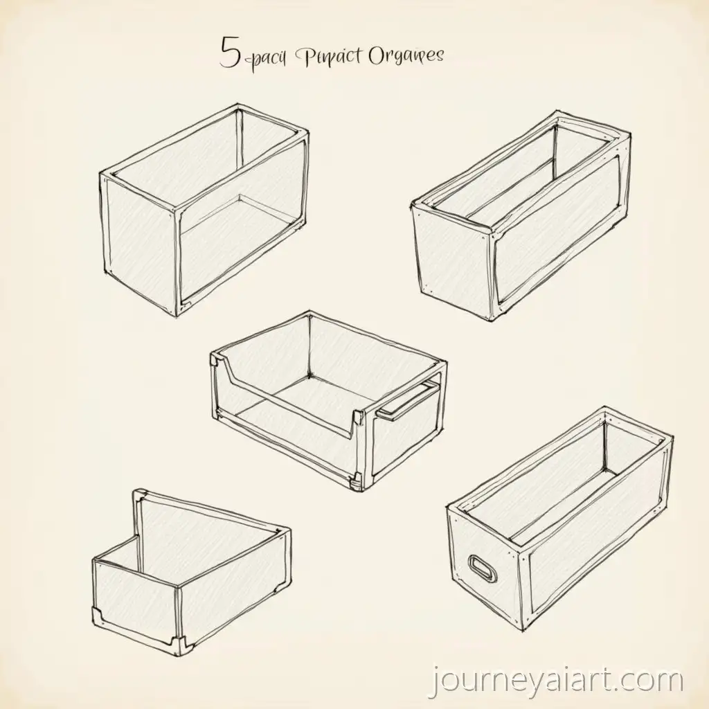 FivePencil-organizer-sketches-Creative-Pencil-Organizer-Sketch-Designs