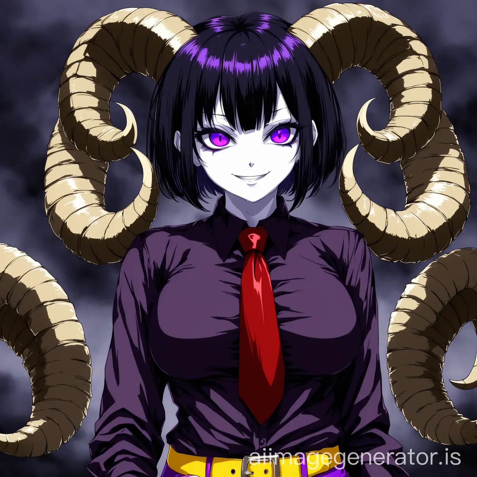 Anime-Character-with-Ram-Horns-in-Black-Attire