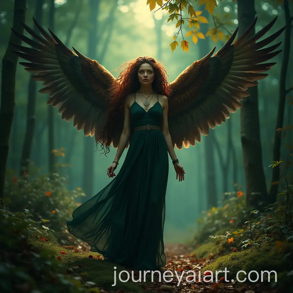 Shapeshifter-Witch-Transforming-in-a-Lush-Forest