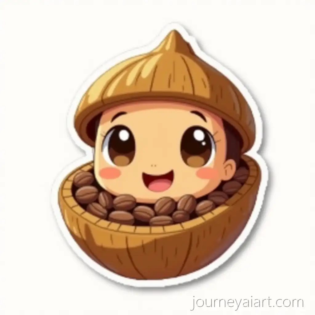 Cute-3D-Chibi-Cocoa-Pod-Cartoon-with-Smiling-Face-and-Exposed-Beans
