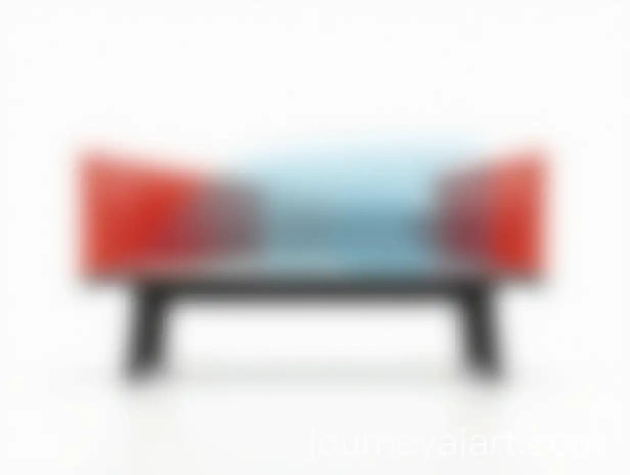Modern-Bench-Design-with-Black-Wood-and-RedBlue-Acrylic-Elements