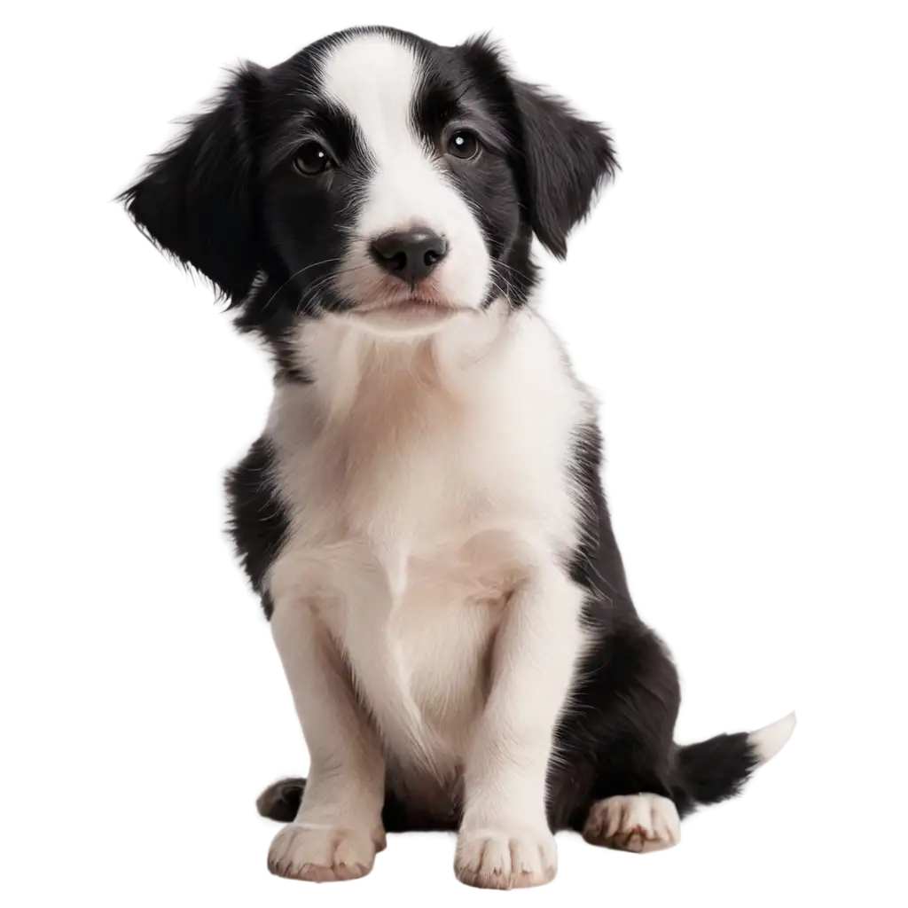 Black  & white dog