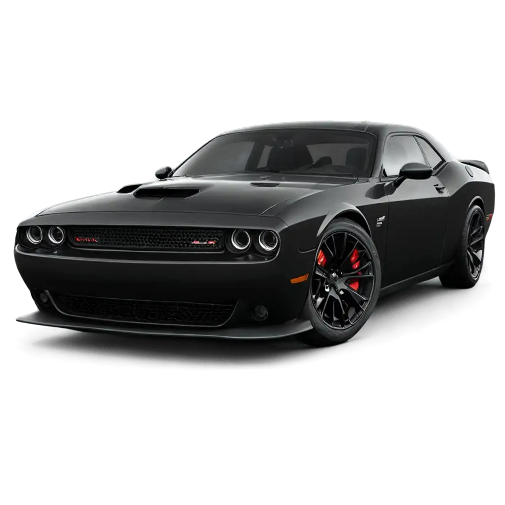 HighQuality-Black-Dodge-Challenger-Hellcat-PNG-Image-for-Automotive-Enthusiasts