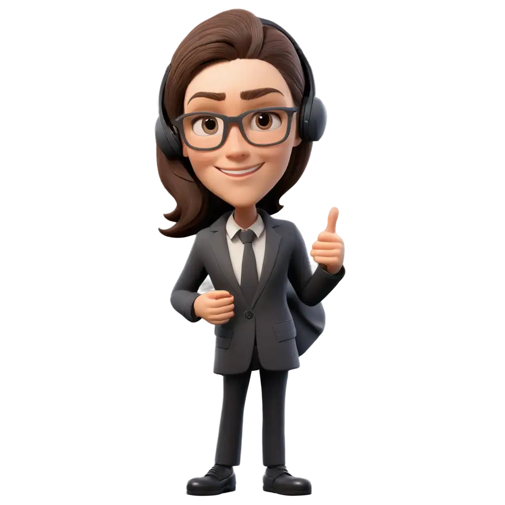 HighQuality-Call-Centre-Manager-3D-Character-PNG-for-Enhanced-Digital-Presence