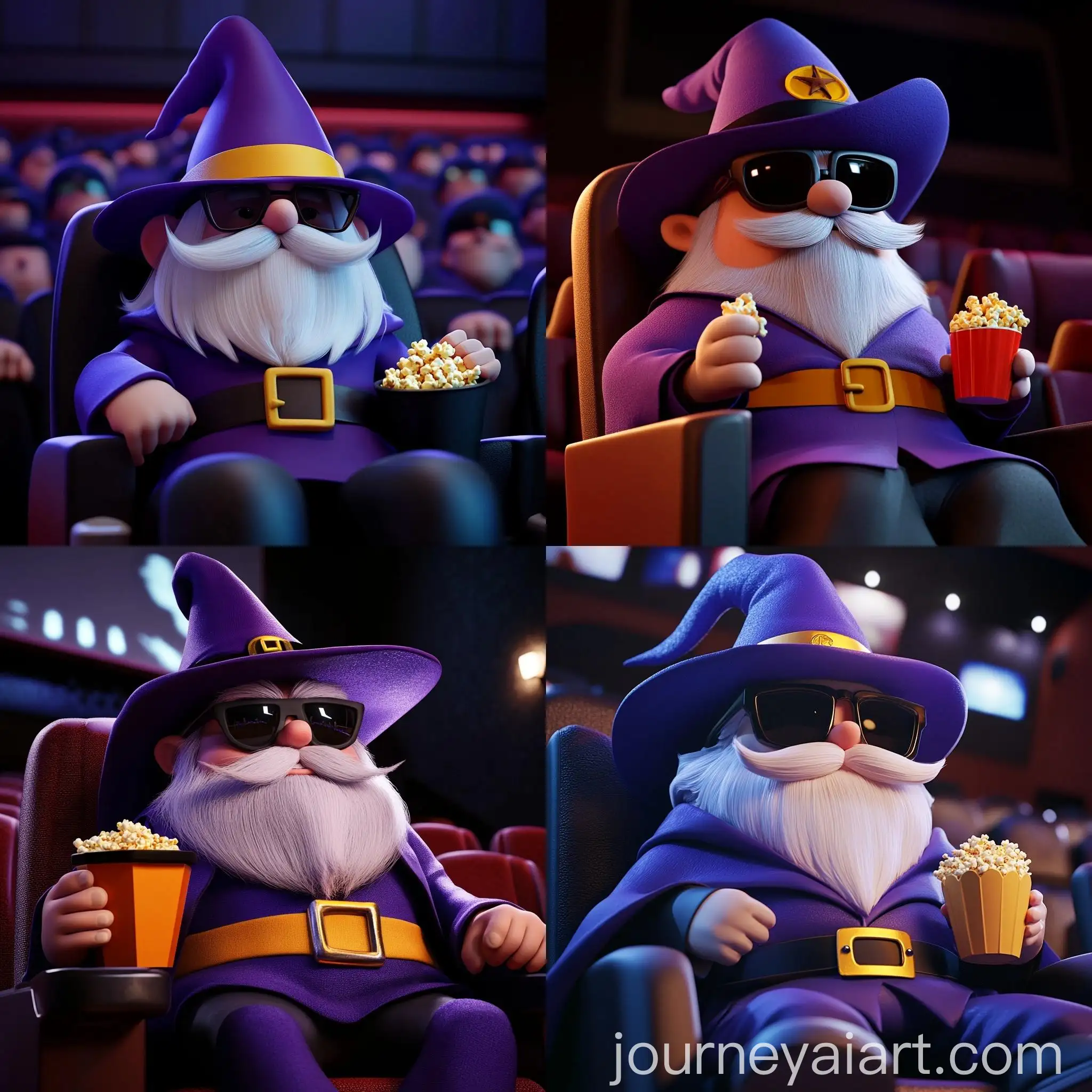 Whimsical-Wizard-Enjoying-Popcorn-in-Movie-Theater