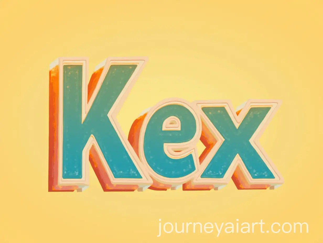 Kex-Slogan-in-Vibrant-Orange-Light-Blue-and-Yellow-Colors