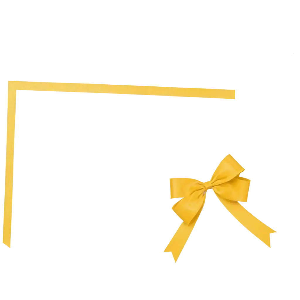 yellow gift bow