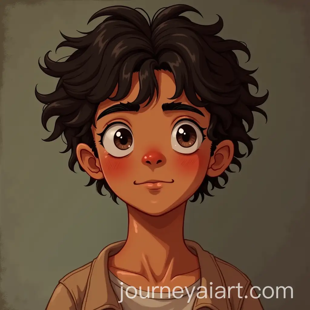 Young-Man-with-Floating-Grape-Eye-and-Curly-Hair