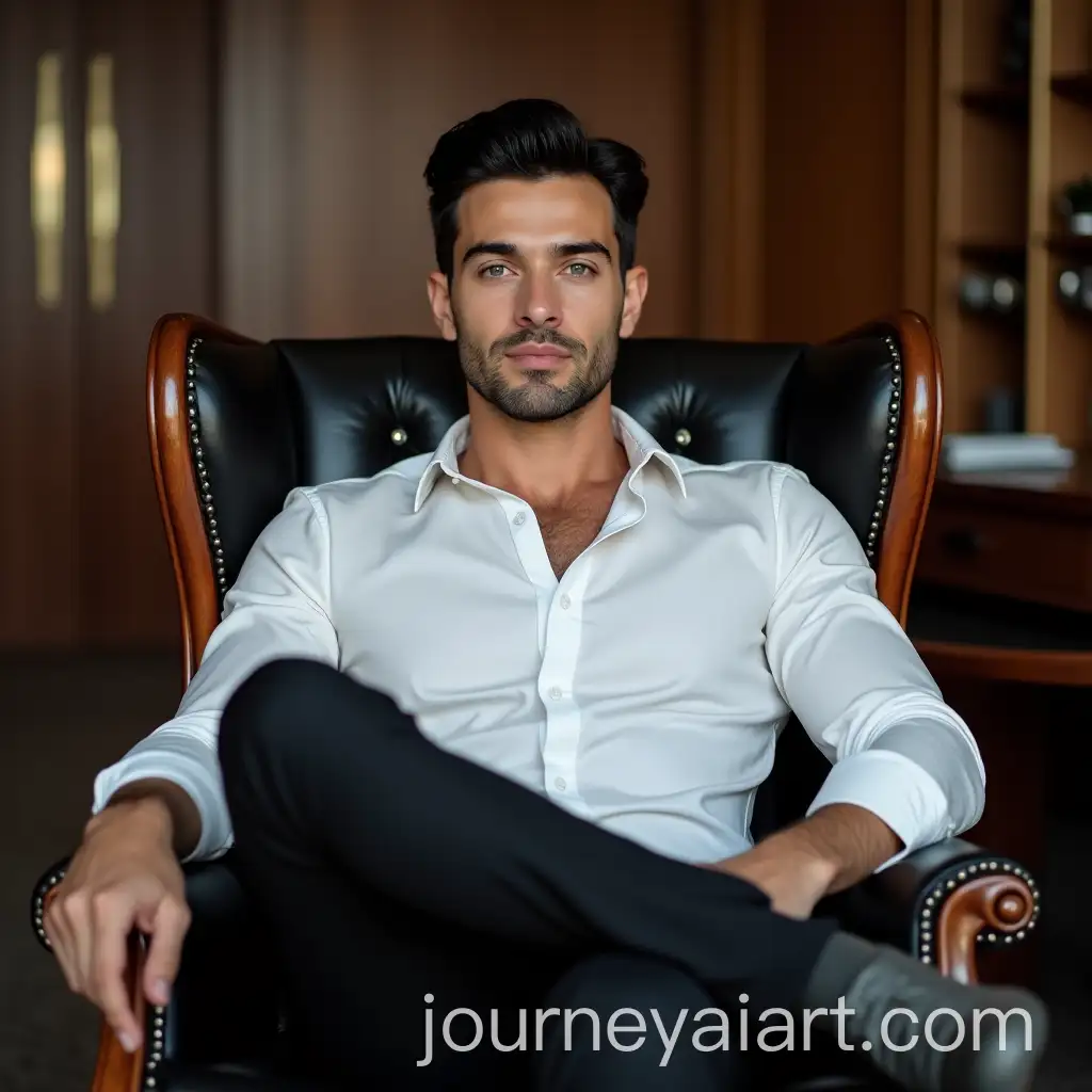 Young-Man-with-Sculpted-Physique-in-Luxury-Office-Setting