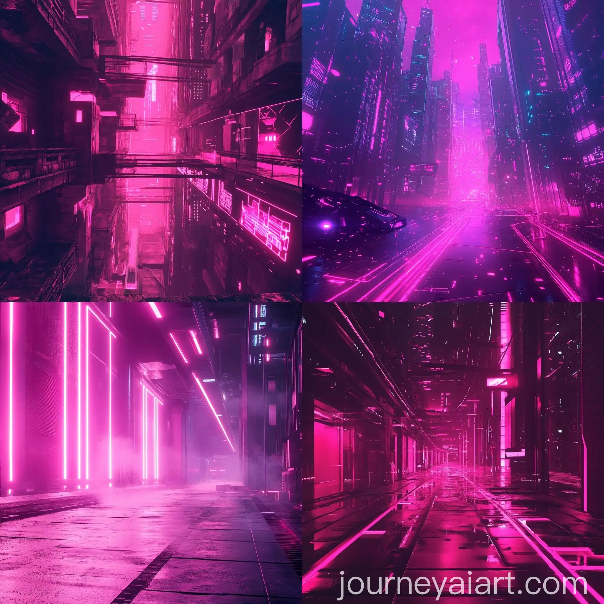 Neon-Cyberpunk-Style-Pink-Banner-Background