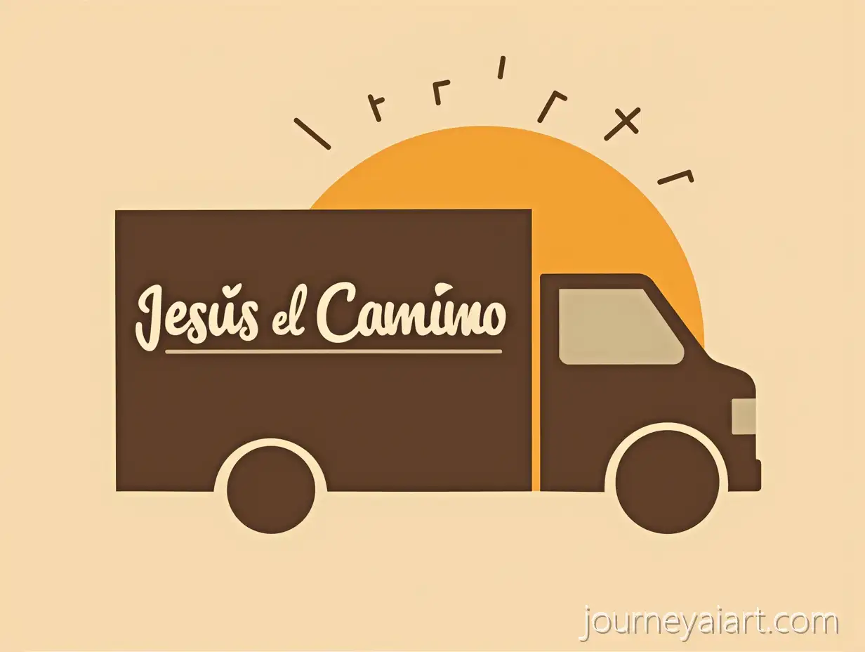 Professional-Modern-Logo-for-Jess-es-el-Camino-Moving-Company-with-Dynamic-Truck-and-Christian-Cross
