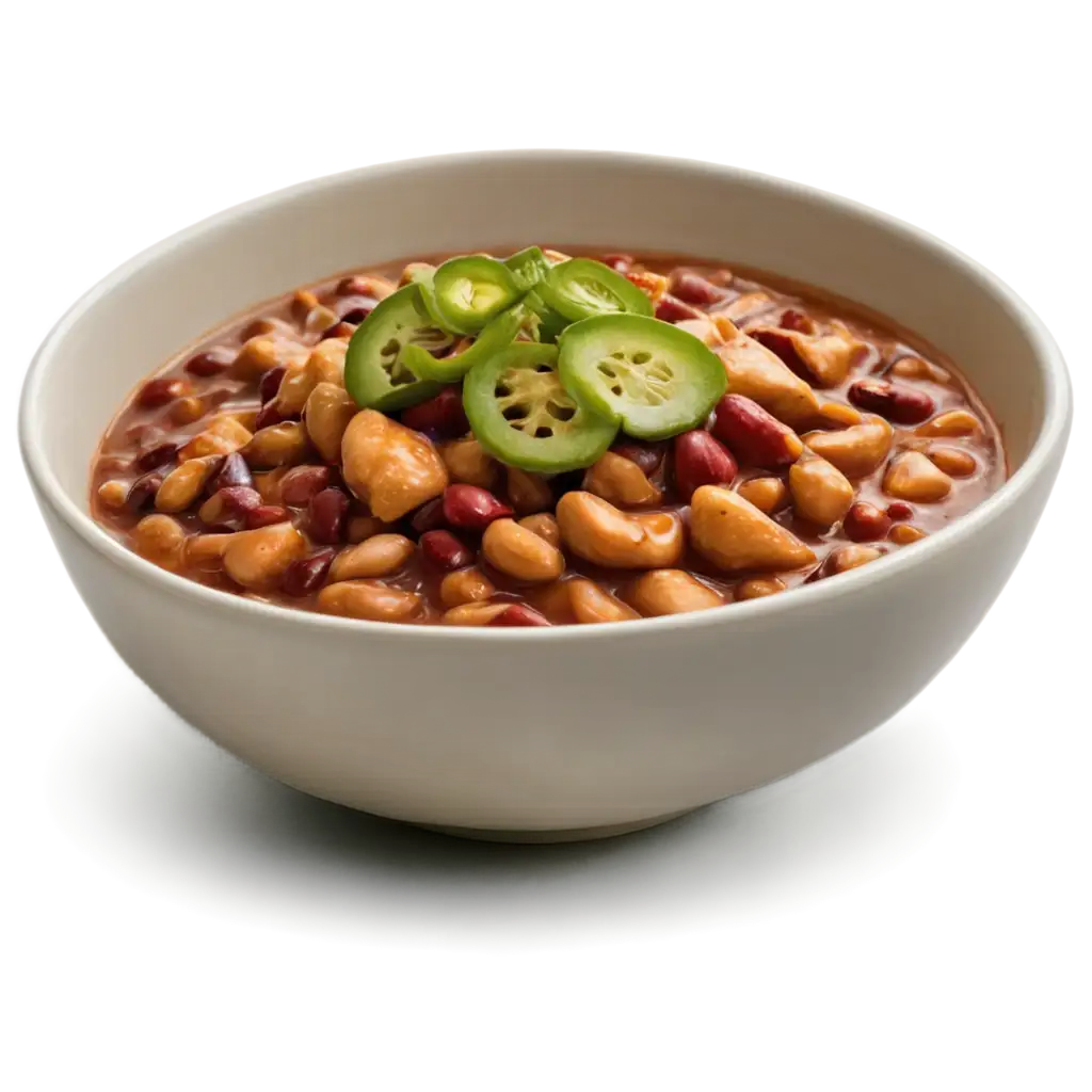 Chicken-Chili-PNG-Transparent-on-a-Plate-HighQuality-Image-for-Versatile-Use