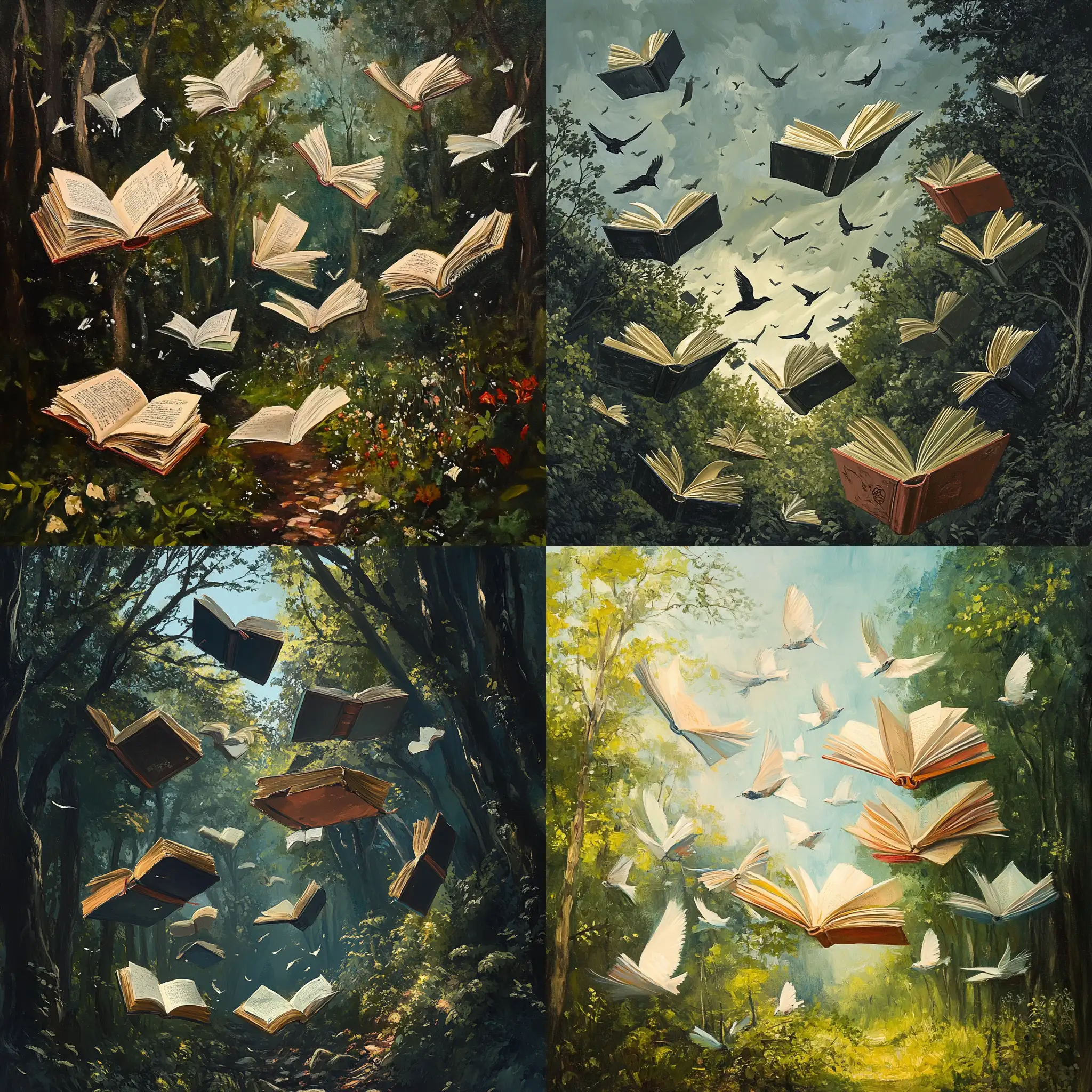 Magical-Glade-Filled-with-Flying-Books