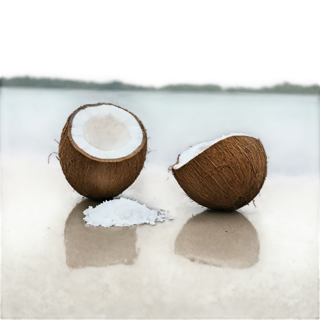 Coconut-Oil-on-the-Beach-PNG-Image-for-HighQuality-Visuals-and-Versatile-Use