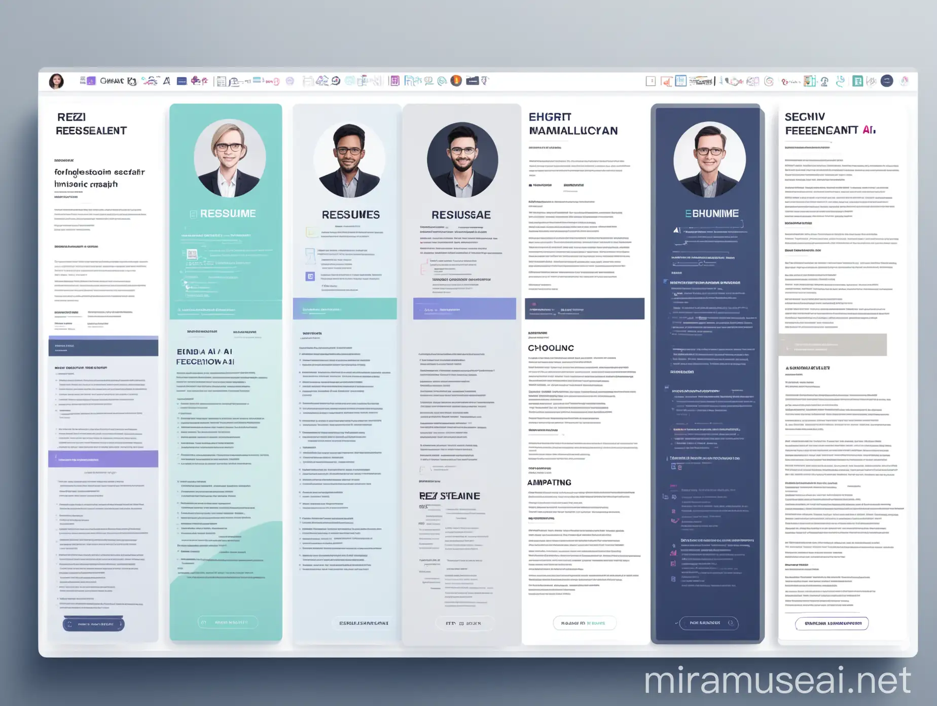 AI Resume Builders Enhancv Rezi AI EchoTalent AI Comparison