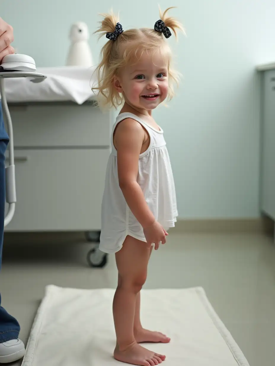 Young-Girl-in-Clinic-with-Excited-Expression-Waiting-for-Doctor