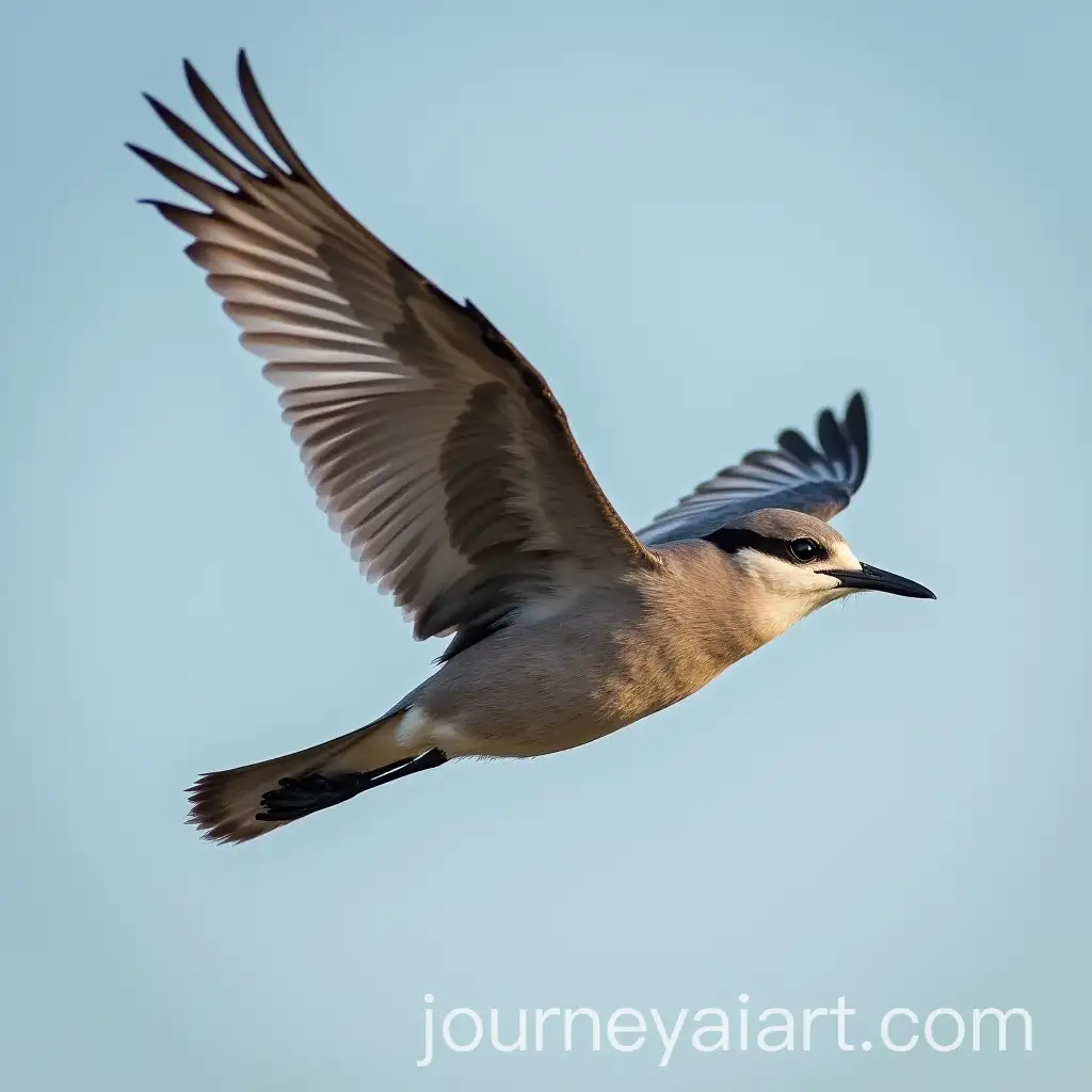 Bird-Soaring-Through-the-Sky-in-MidFlight