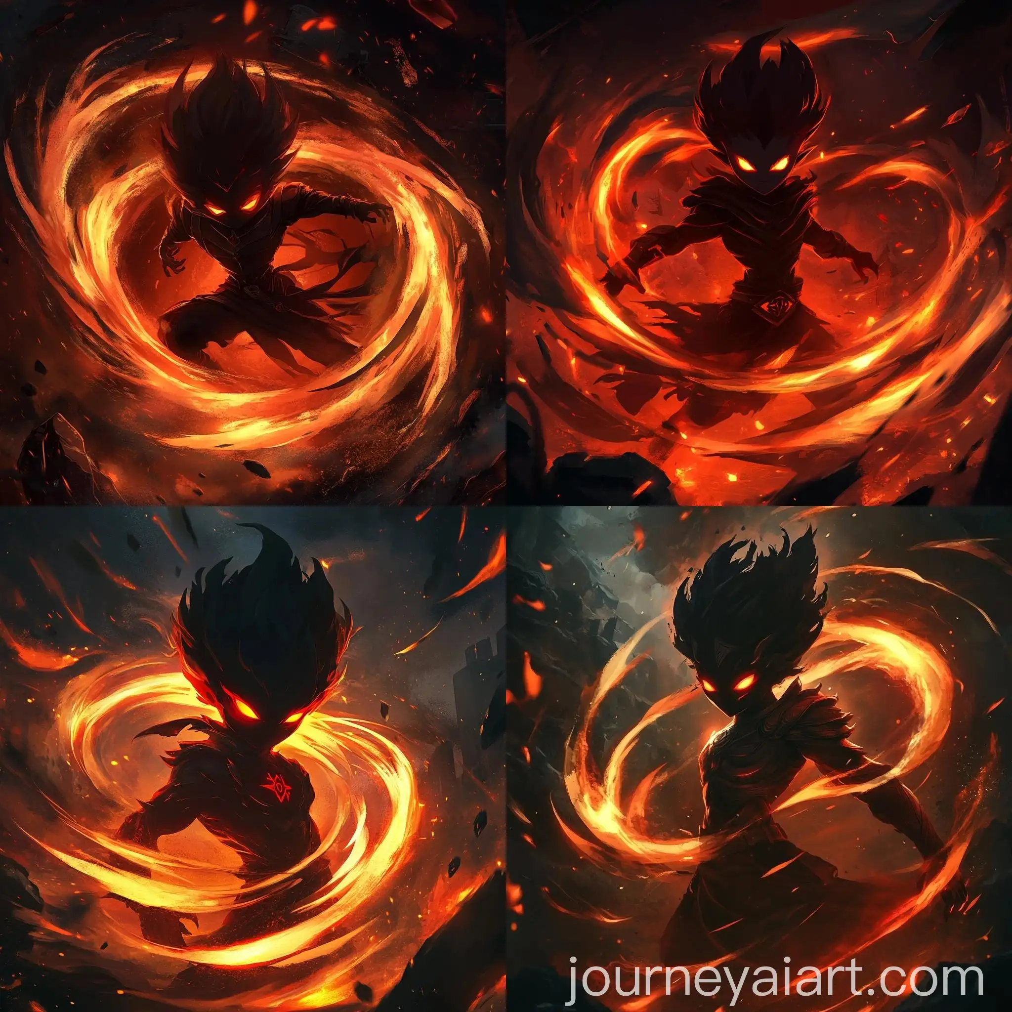 Fiery-Fantasy-Character-Emerges-from-Dark-Flames