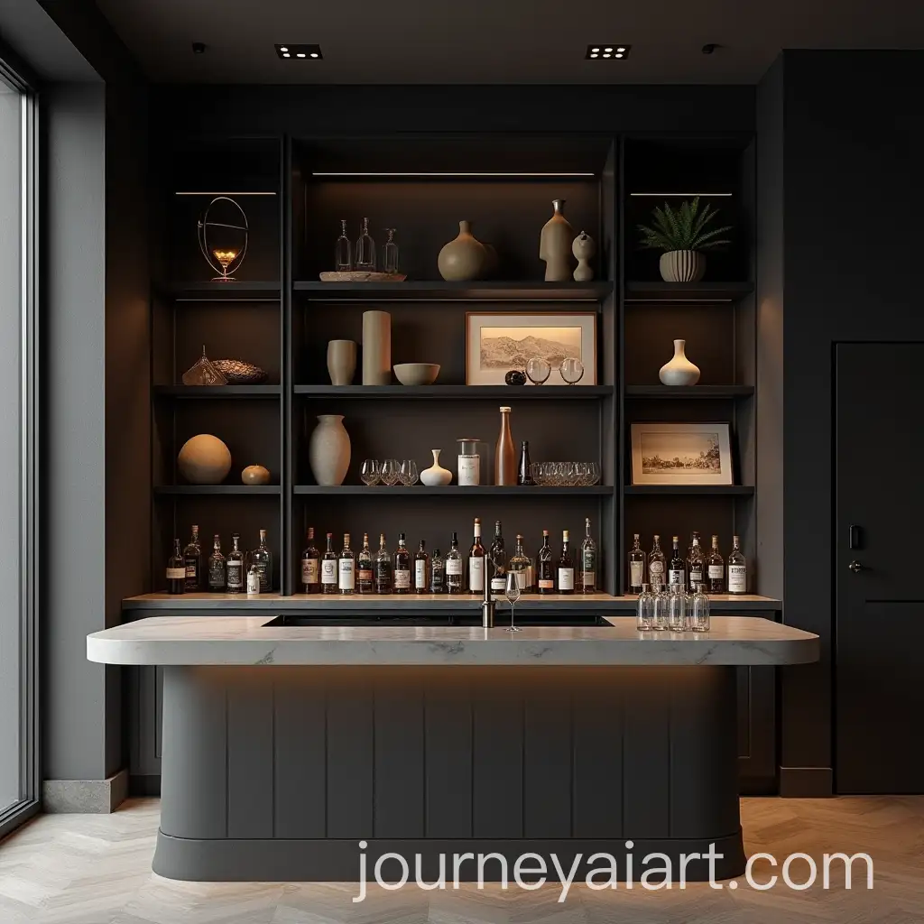Elegant-Cocktail-Bar-with-Minimalist-Shelf-and-Industrial-Counter