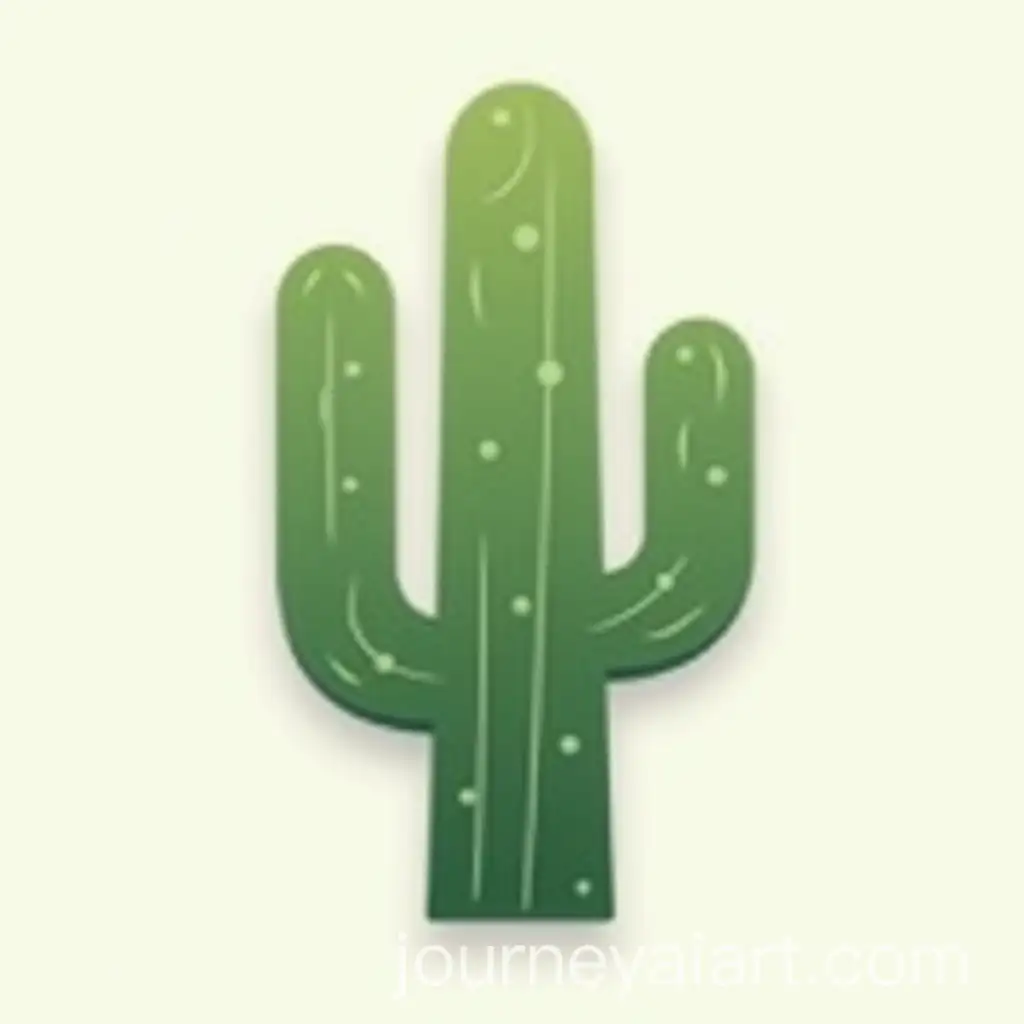 Minimalist-Cactus-Logo-Design-on-Transparent-Background