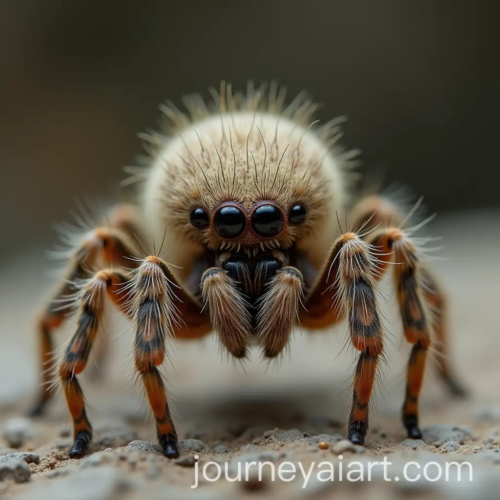 Small-Furry-Creature-with-Spider-Legs-and-Four-Eyes