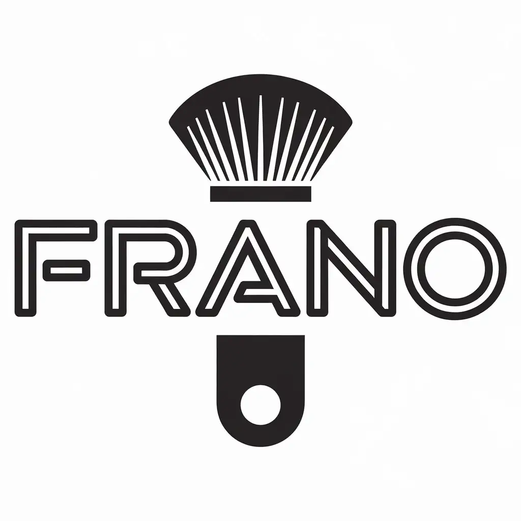 LOGO-Design-For-FRANO-Elegant-Makeup-Brush-Symbol-for-Internet-Industry