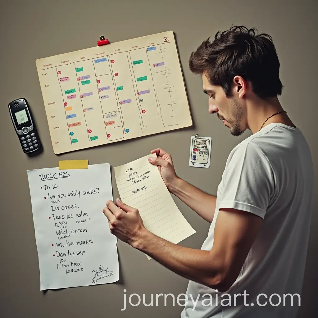 Individual-Struggling-to-Organize-Life-Amidst-Chaos