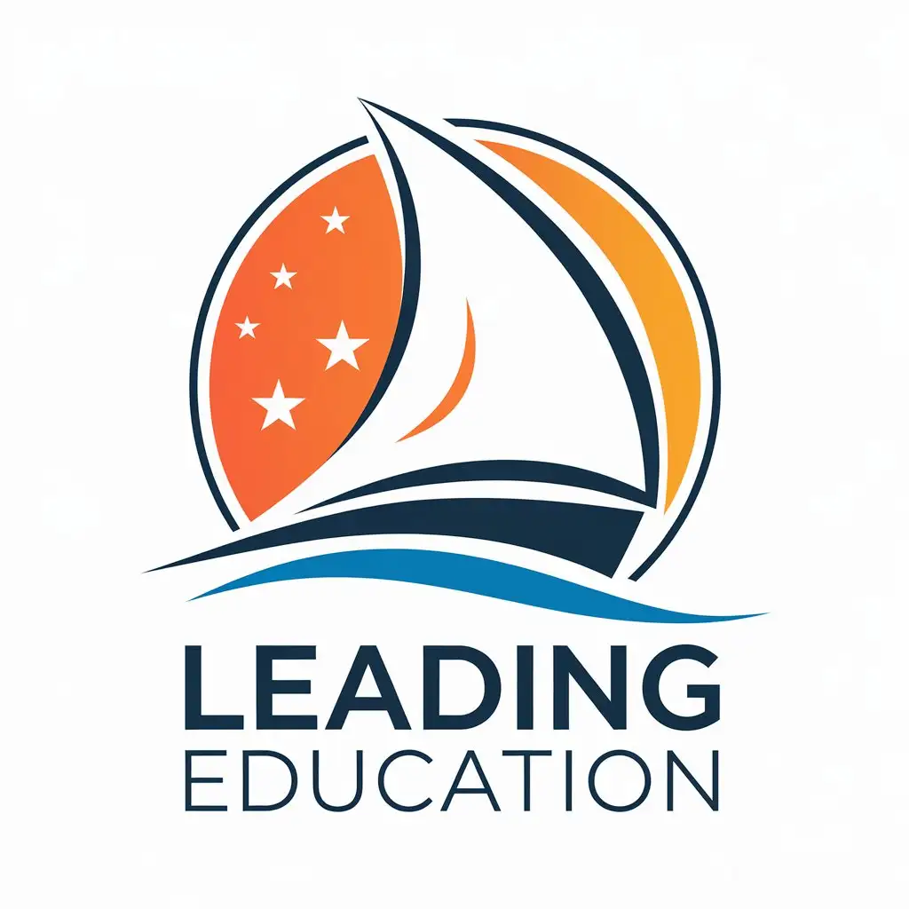 LOGO-Design-for-Leading-Education-Sailboat-Symbol-with-Clear-Background