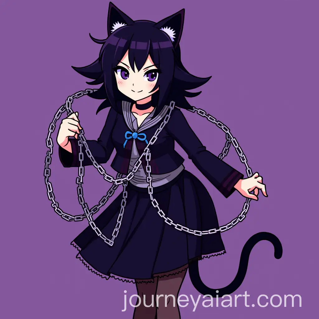 Dark-Purple-Anime-Character-in-Chains-Eiz-Kat-Inspired-Art
