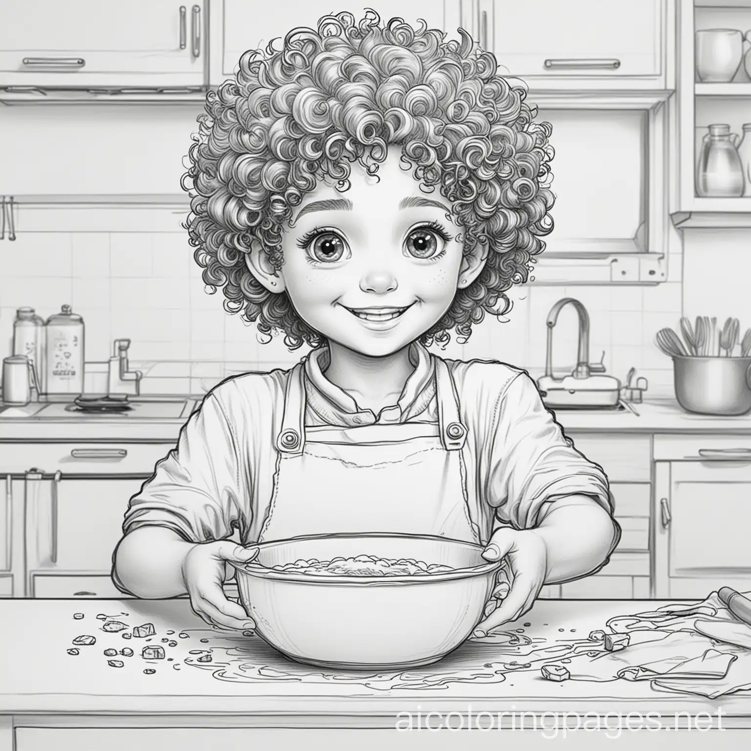 Joyful-Kitchen-Adventure-Boy-Drawing-with-Curly-Hair