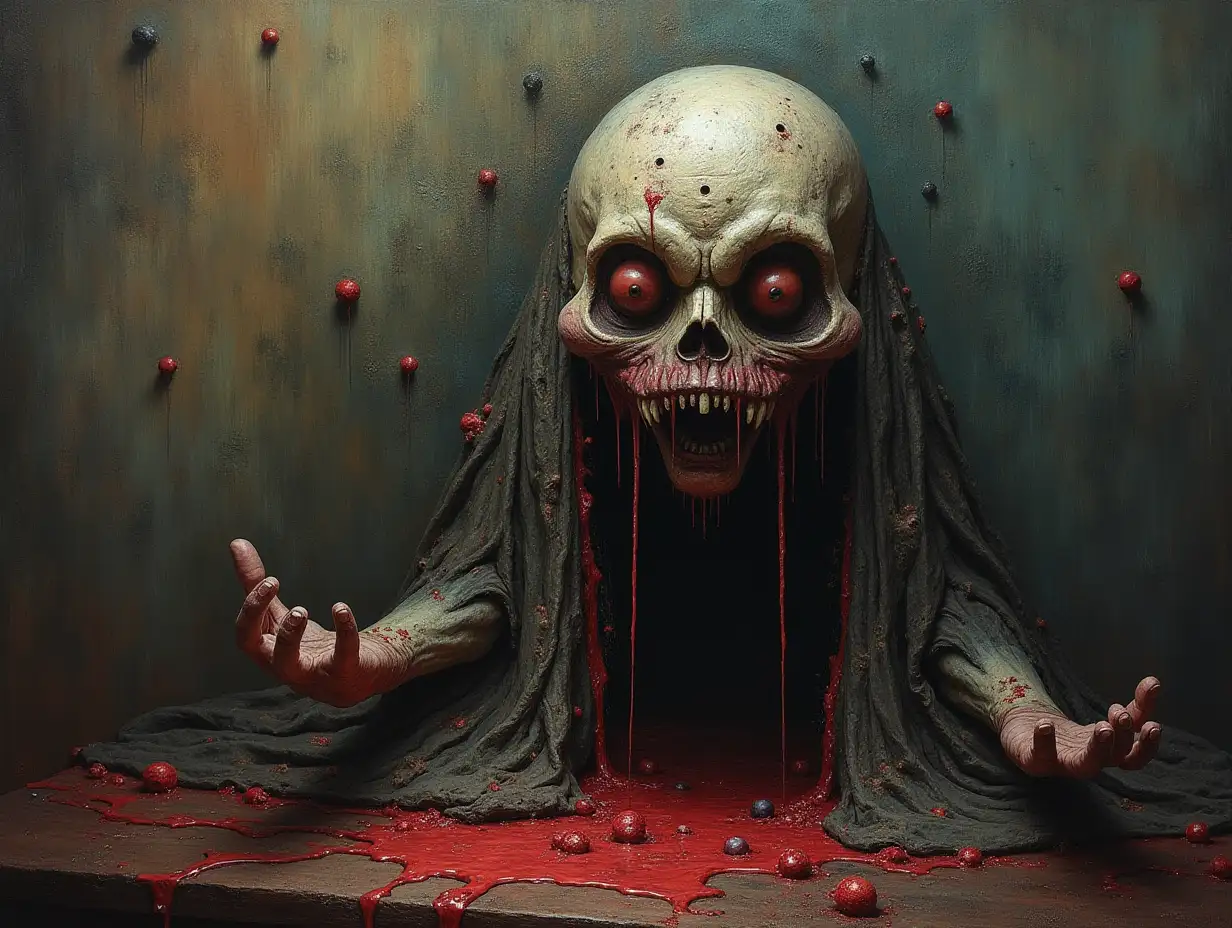 Surreal decoration art work horror