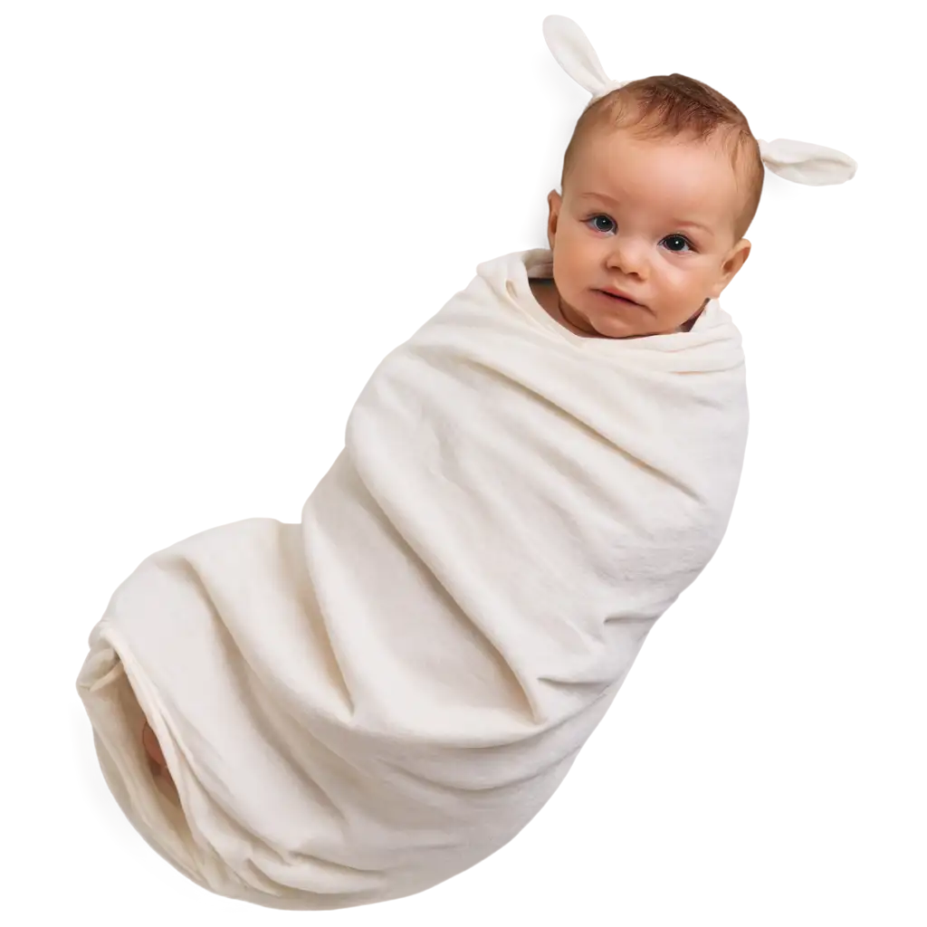 HighQuality-Baby-Swaddle-Blanket-PNG-Image-for-Versatile-Applications