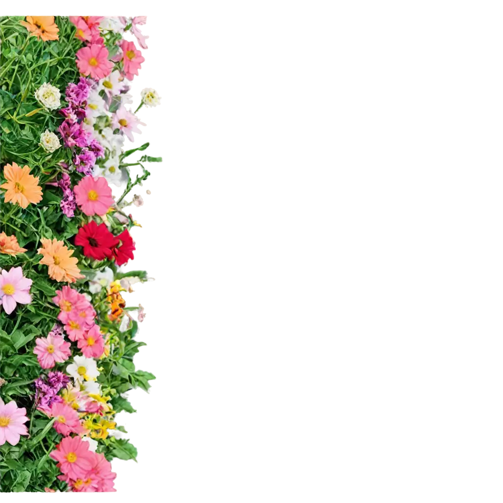 Stunning-Flower-Strip-PNG-Image-for-Versatile-Applications