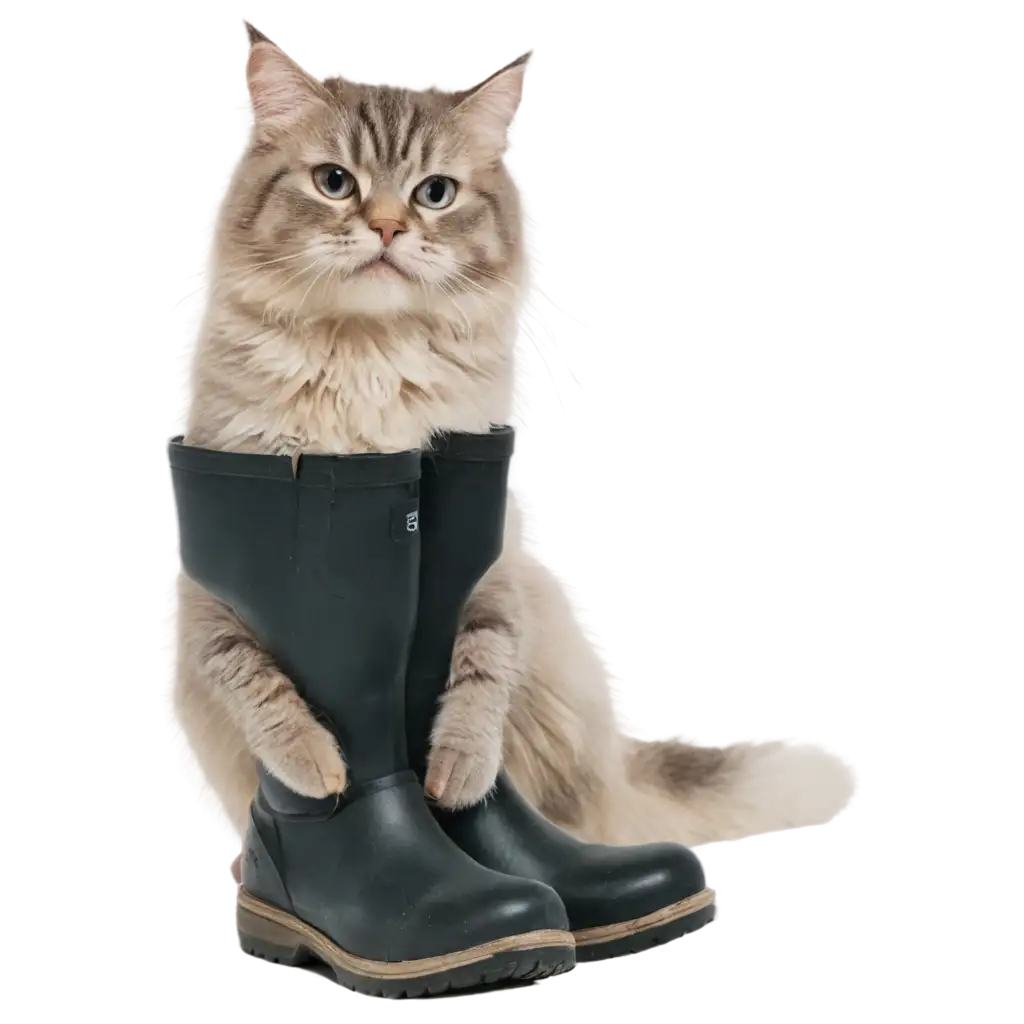 Adorable-Cat-with-Boots-PNG-Image-for-Creative-Projects