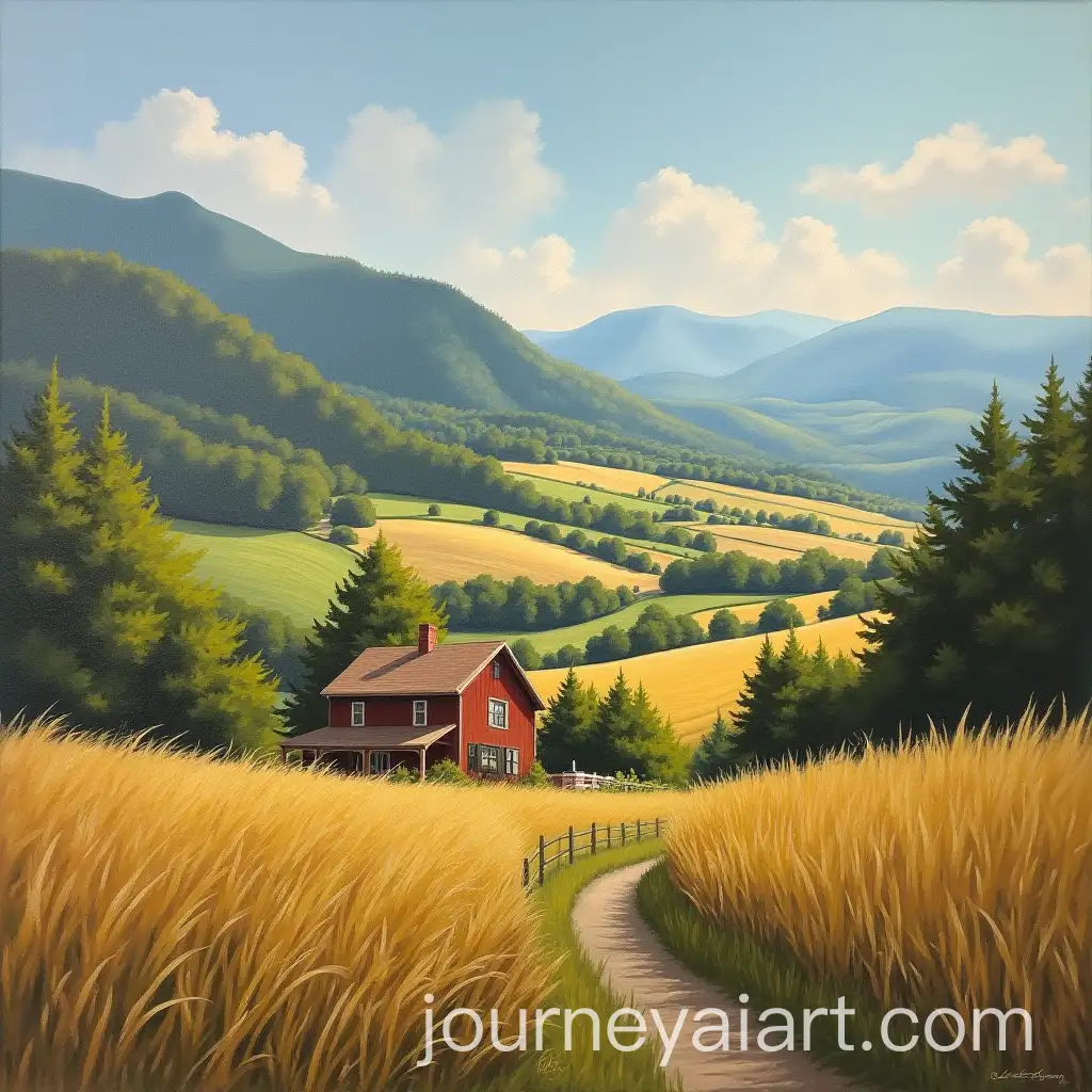 Scenic-Oil-Painting-of-Georgias-Breathtaking-Landscape