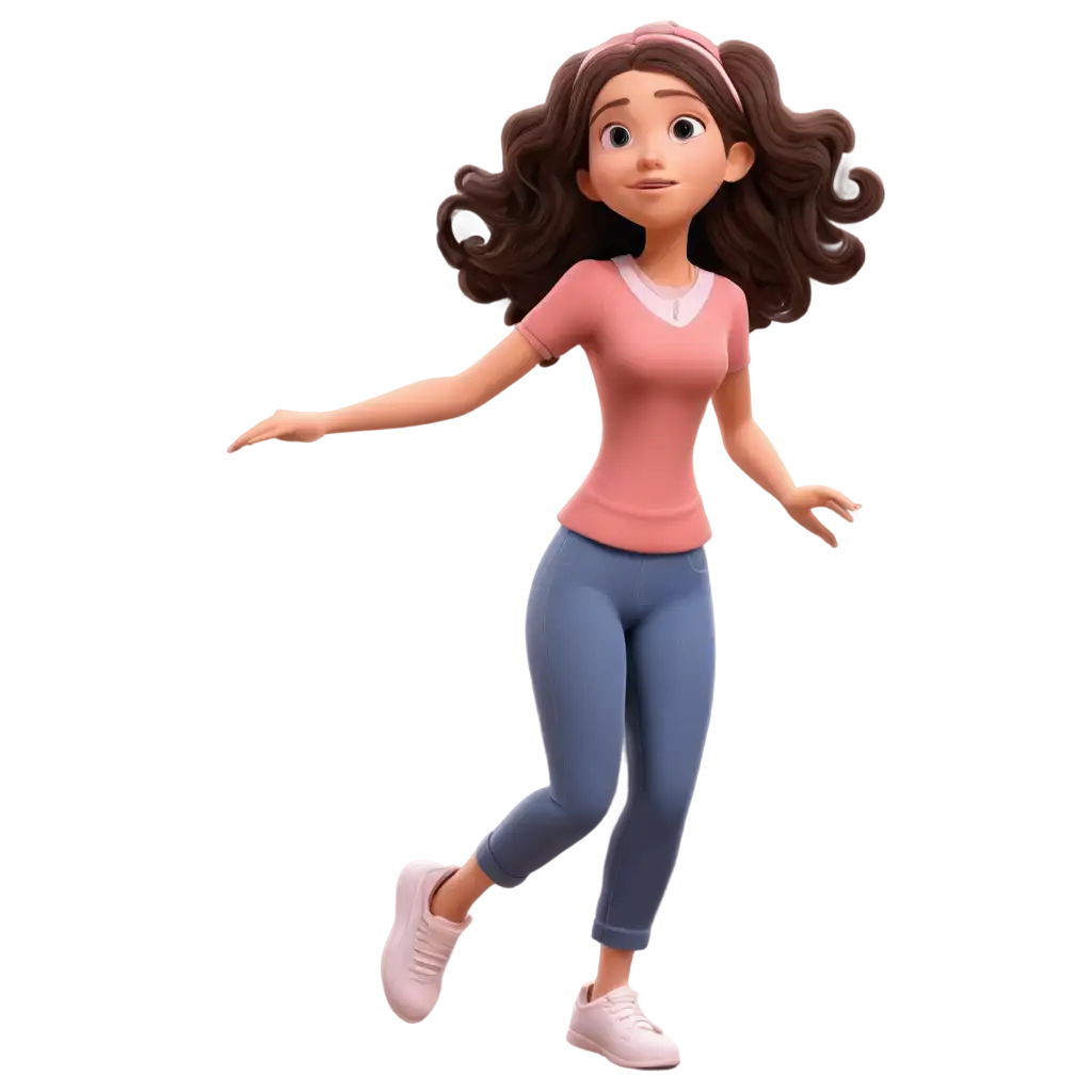 a cartoon girl