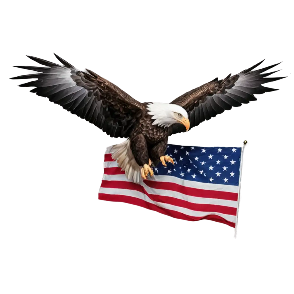 American eagle, USA, American flag.  red white and blue. with words VOTE USA