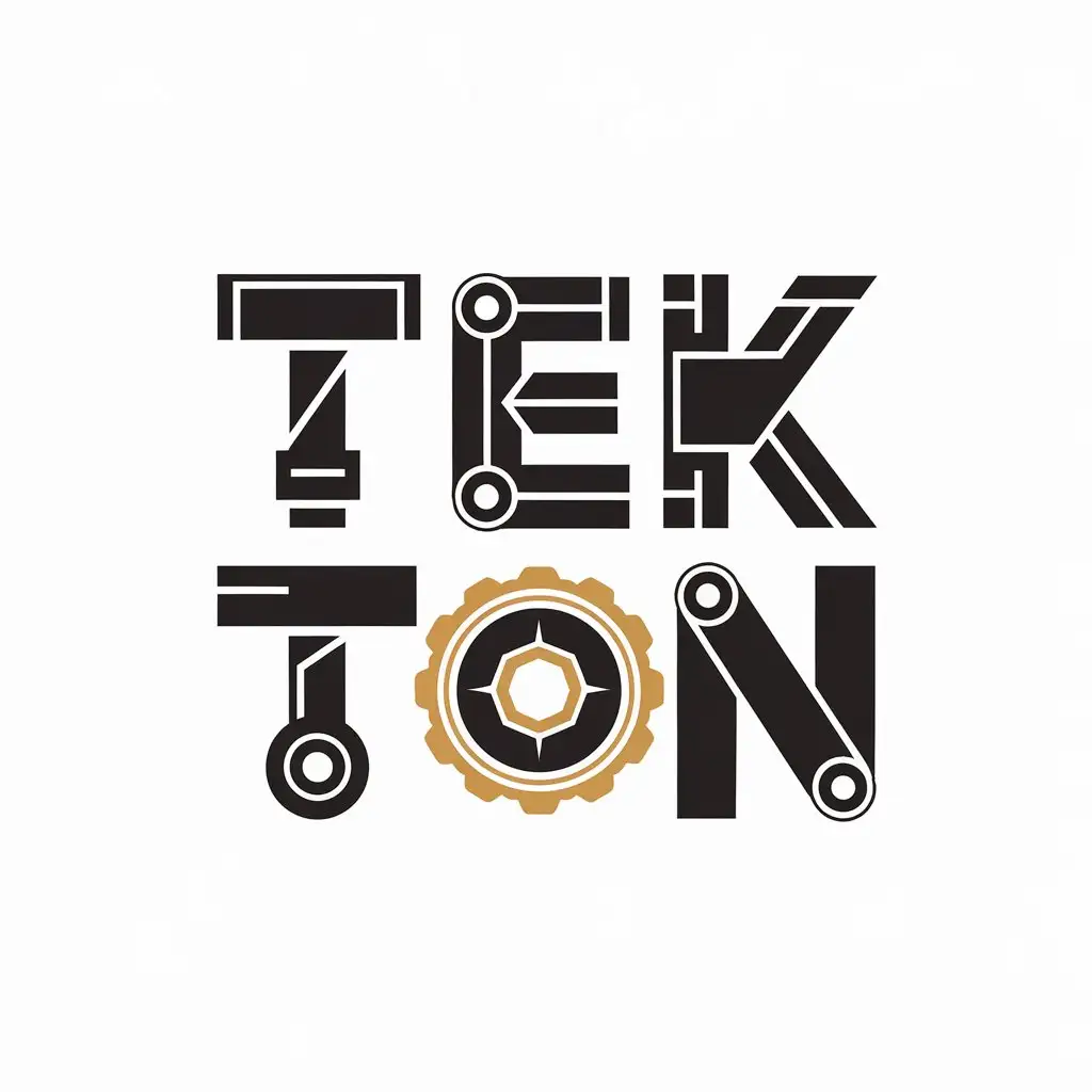 LOGO Design for Tekton Gold Typography with Complex Design for Automotive Industry