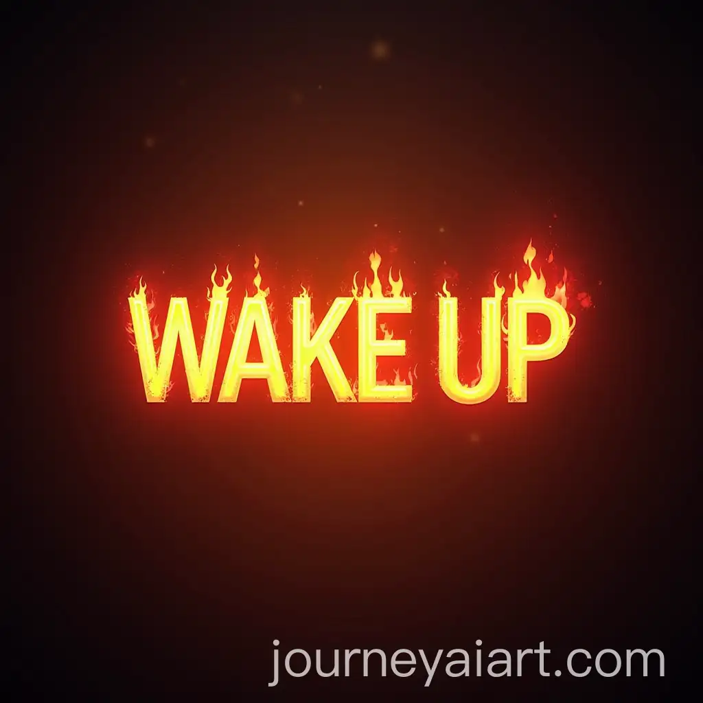 Motivational-Wake-Up-Text-with-Fiery-Background