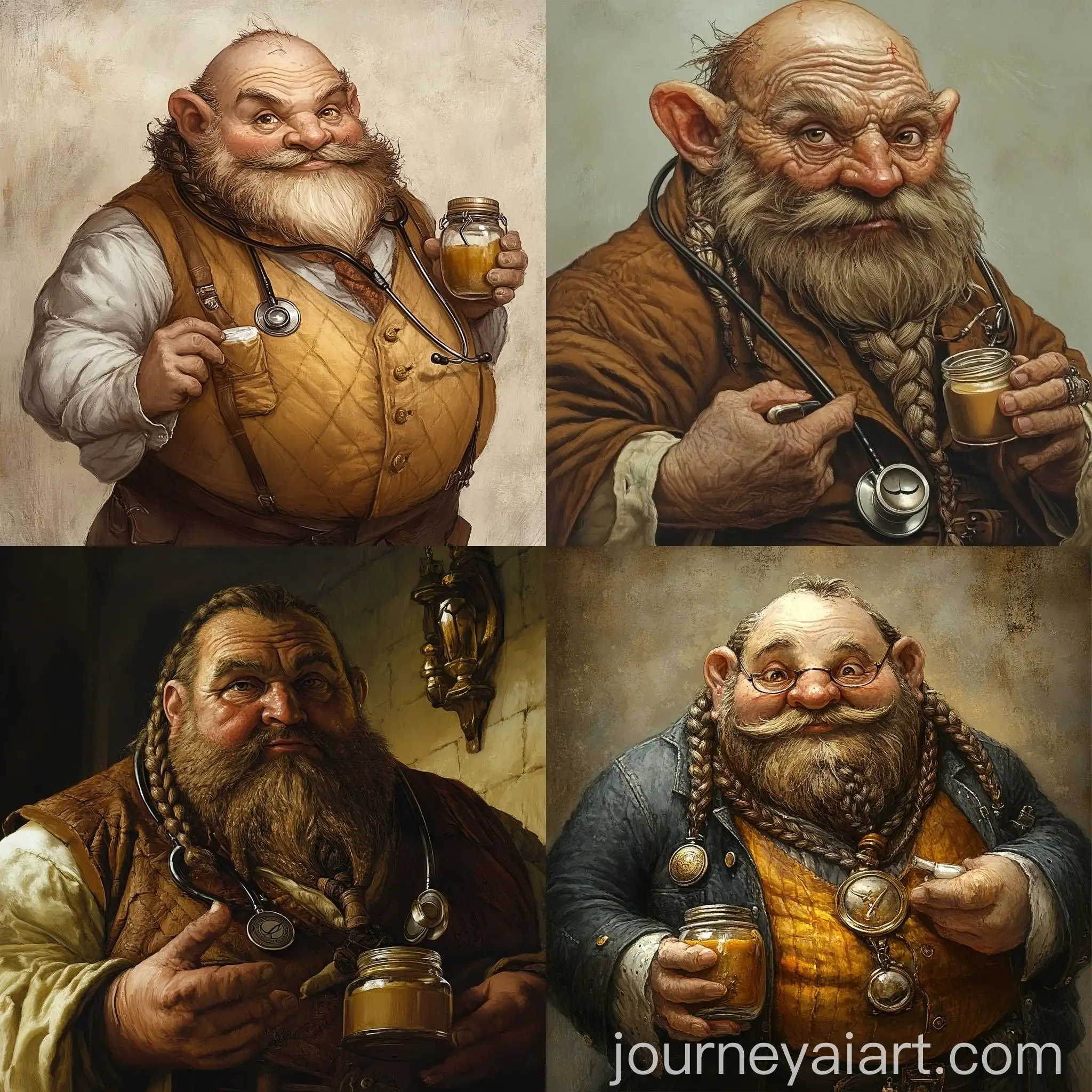 Arrogant-Dwarf-with-Stethoscope-and-Medicinal-Ointment