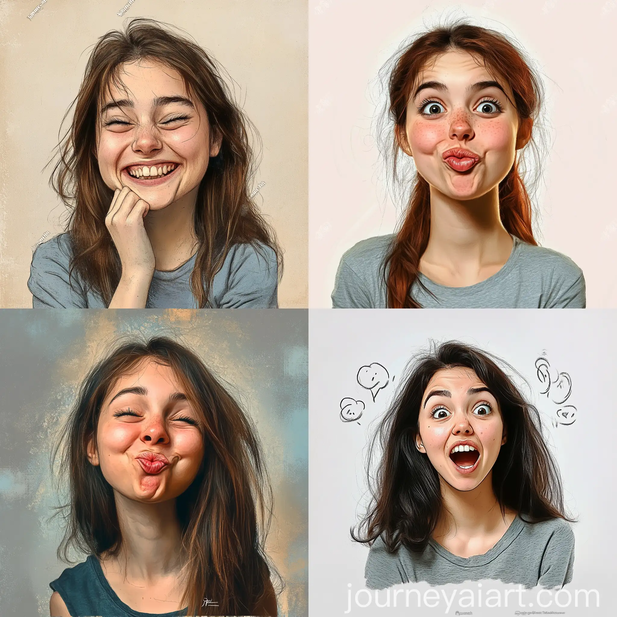Cartoon-Girl-Closing-Her-Mouth-Illustration