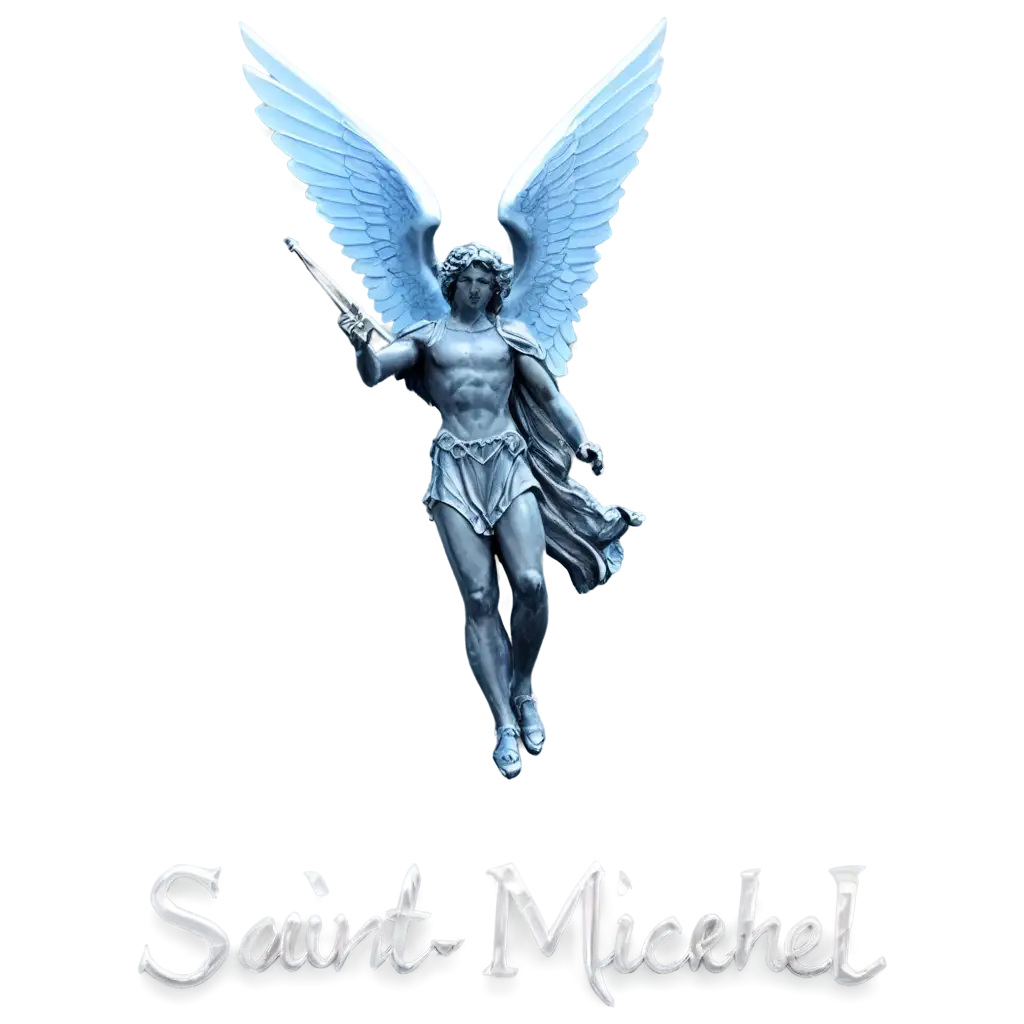 Saint-Michael-Blue-Logo-PNG-Symbolic-Artwork-for-Spiritual-Websites