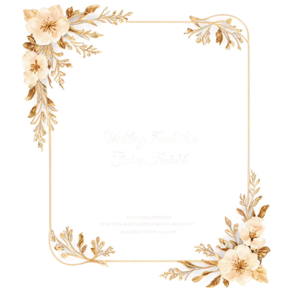 Golden-Floral-Corner-Frame-PNG-Image-for-Wedding-Card-Designs