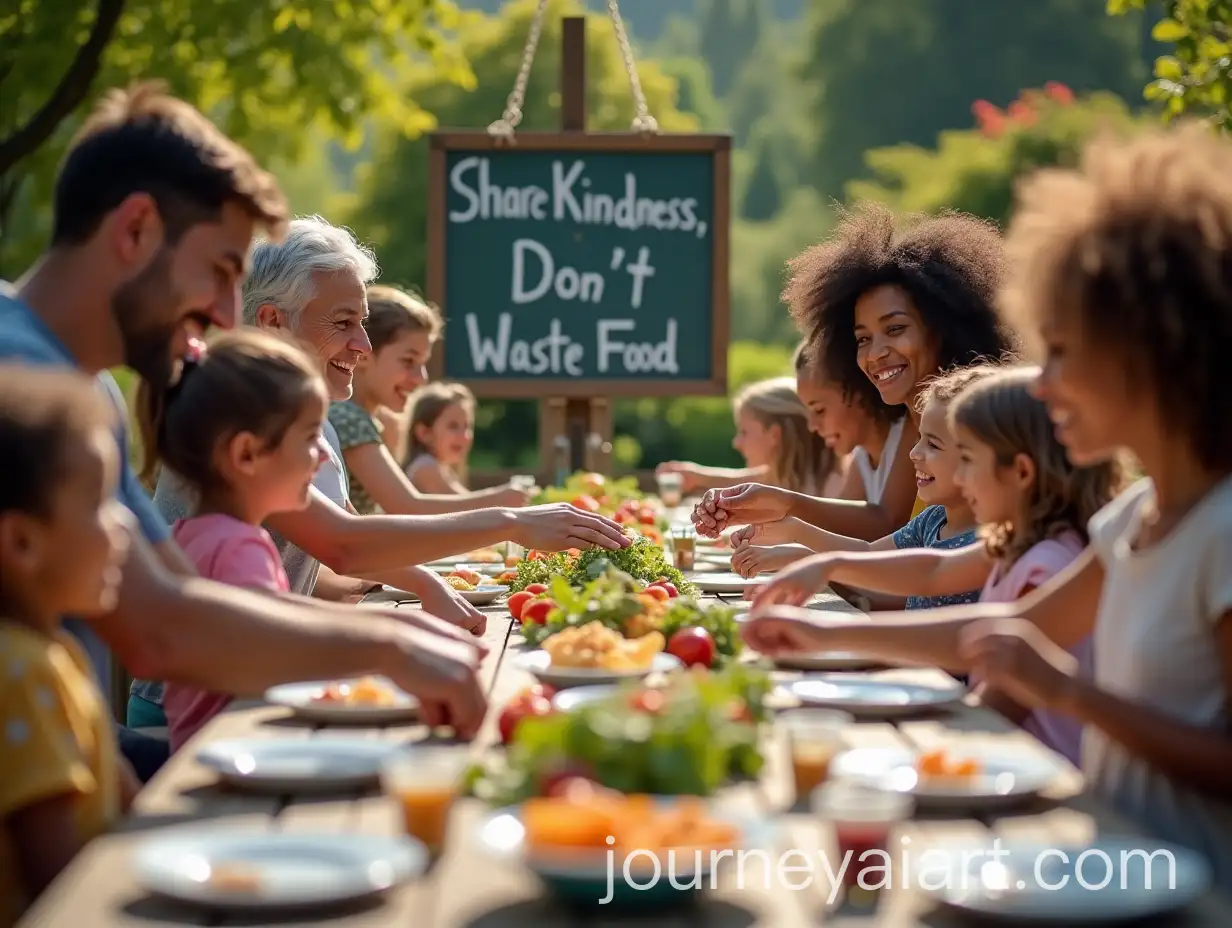 DAI-Art-Prompt-Expansioniverse-Group-Sharing-Food-in-Peaceful-Community-Garden