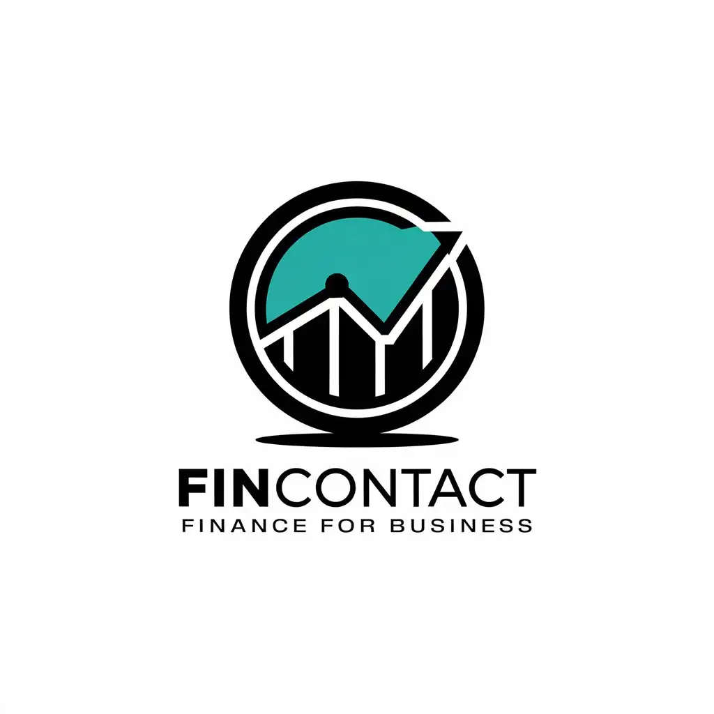 LOGO-Design-For-Fincontact-Finance-Contact-Symbol-in-Modern-Vector-Style