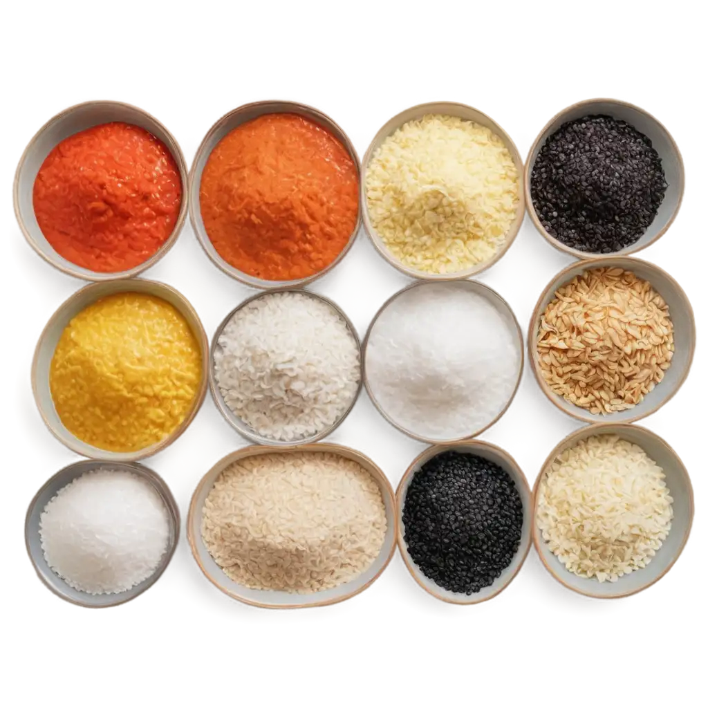 grocery items rice , flour , salt , sugar , butter , spice , oats , tomato , potato , rice flour , etc