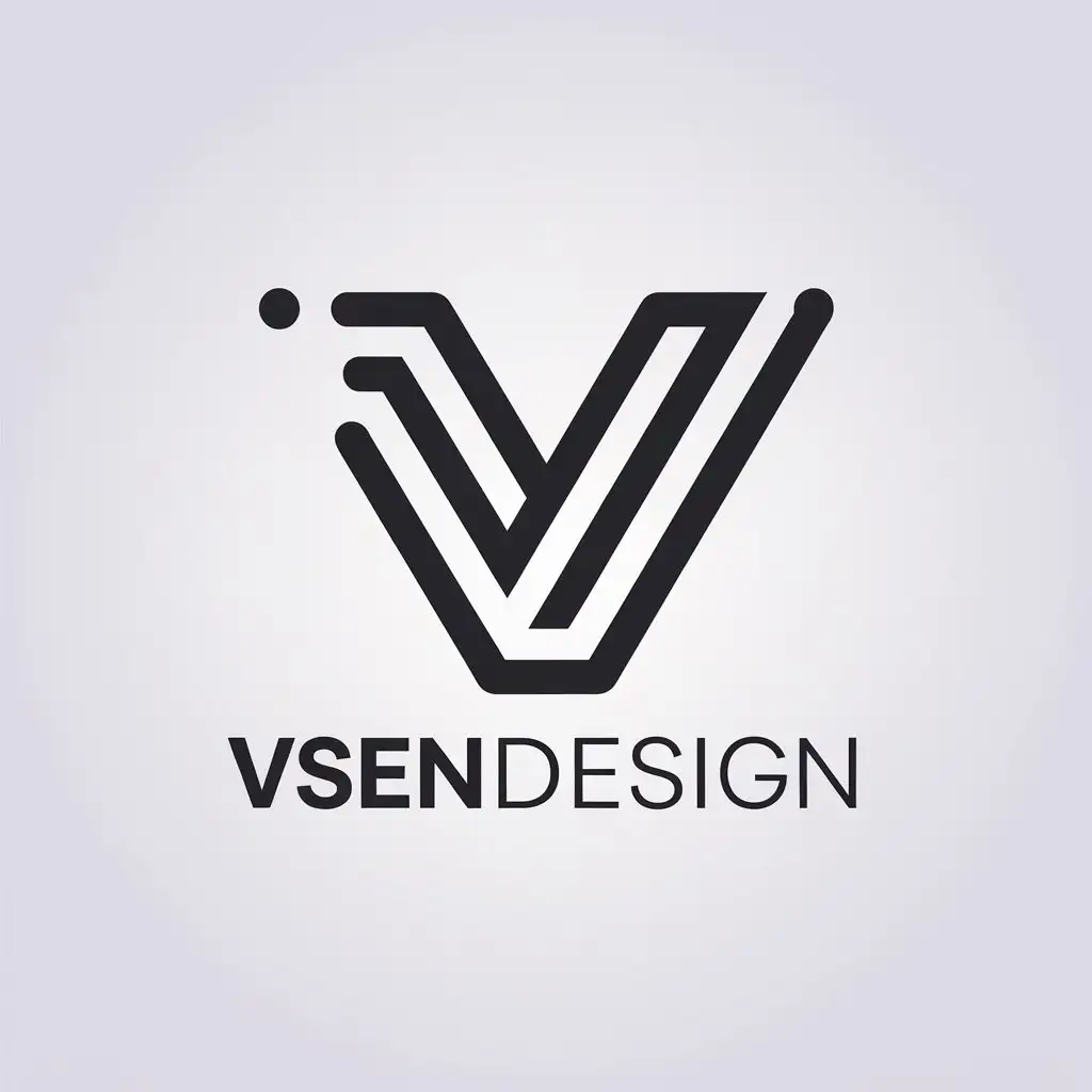 LOGO-Design-for-VsenDesign-Minimalistic-Letter-V-Symbol-for-Internet-Industry