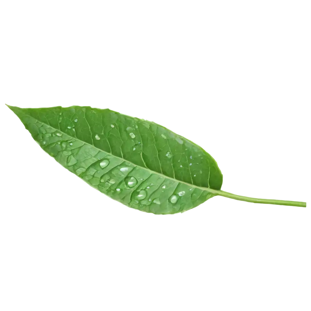 HighResolution-PNG-of-a-Water-Drop-on-a-Leaf-Crystal-Clear-Nature-Image