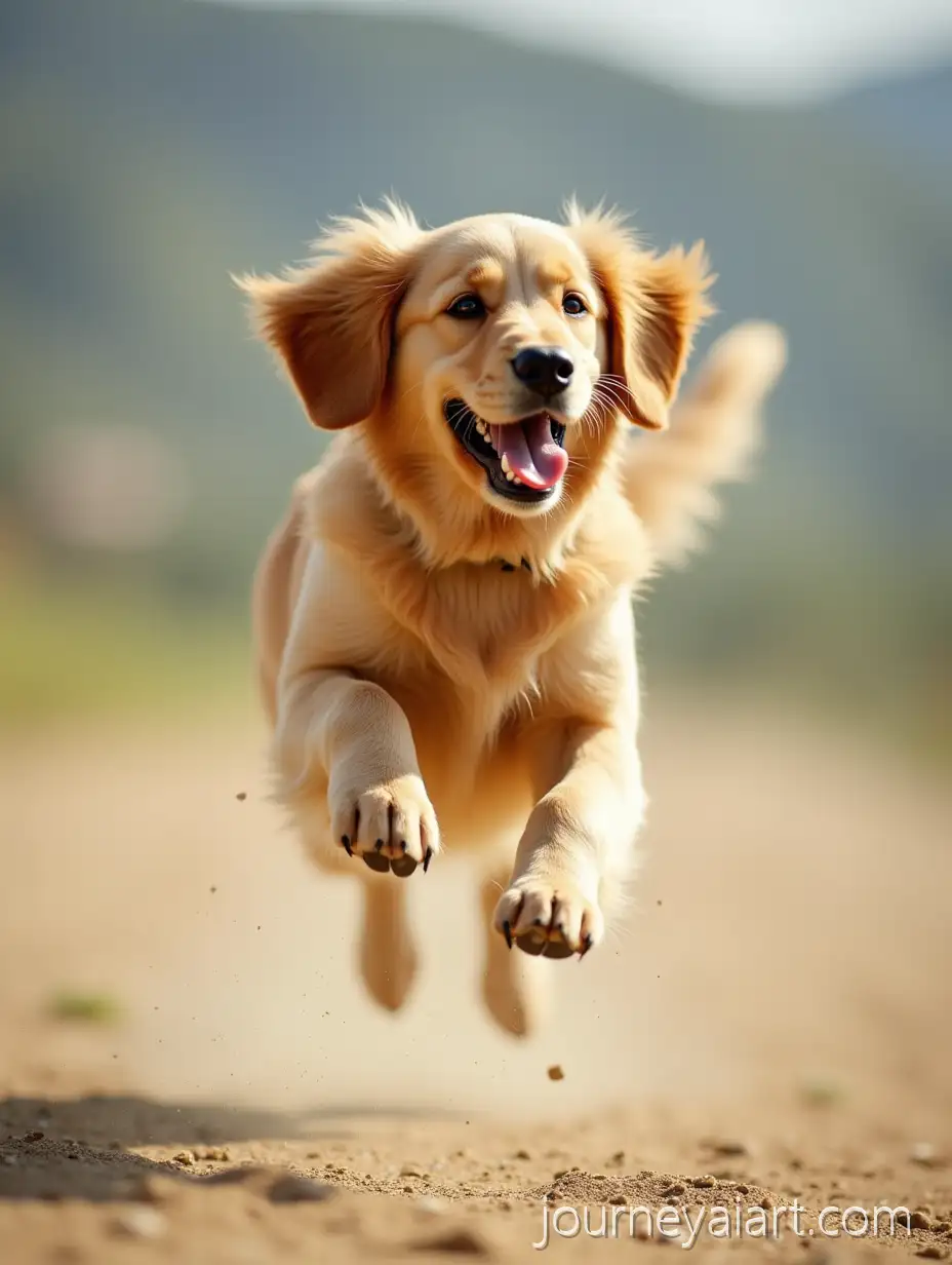 Golden-Retriever-Joyfully-Jumping-in-MidAir