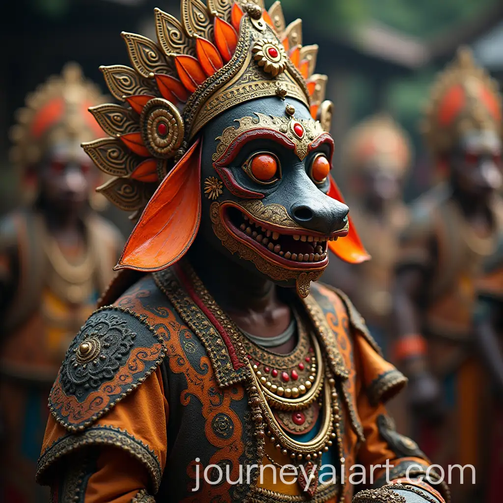 Traditional-Barong-Bali-Mask-in-a-Cultural-Setting